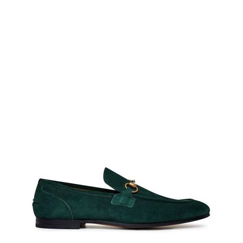 men's gucci jordaan loafer green|gucci jordaan loafer suede.